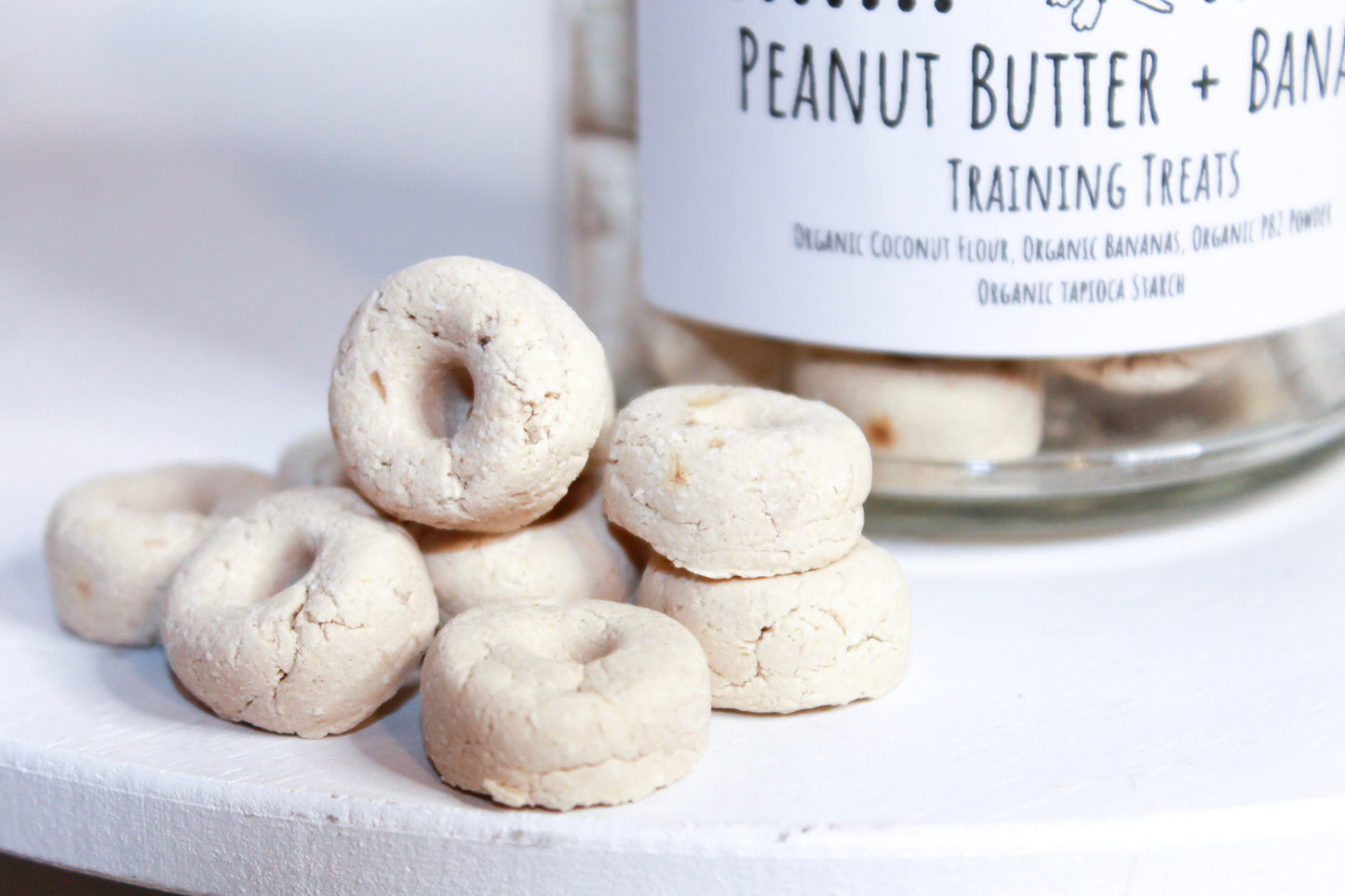 Peanut Butter + Banana Training Treats